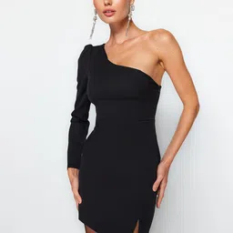 Trendyol One Shoulder Bodycon Mini Dress-image-19