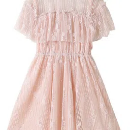 StyleCast Pink & pale blush Flared Sleeve Layered Fit & Flare Dress-image-22