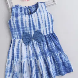 The Magic Wand Girls Tie and Dye Bow Detail Fit & Flare Dress-image-51