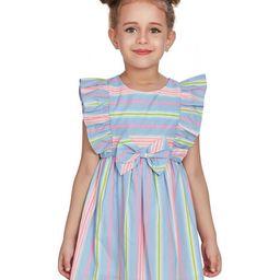 Peppermint Girls Striped A-Line Dress-image-26