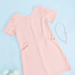 Pantaloons Junior Girls V-Neck Cotton Sheath Dress-44