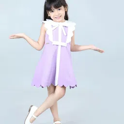 THE LITTLE CELEBS Crepe A-Line Dress-picture-23