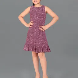 BAESD Floral Print Crepe A-Line Dress-picture-35