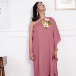 LetsDressUp Floral Printed One shoulder A-Line Dress-picture-13