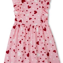 Gini and Jony Girls Conversational Printed Cotton A-Line Dress-image-29