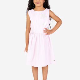 White Dahlia Girls Purple & White Dress-image-54