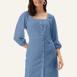 DressBerry Blue Sheath Dress-image-54