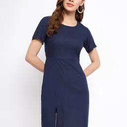 BRINNS Front Slit Sheath Dress-14