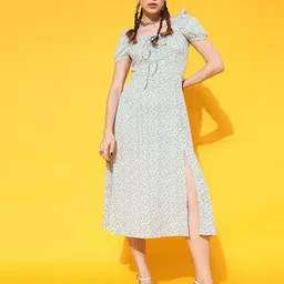 STREET 9 Women Grey Floral Dress-image-61