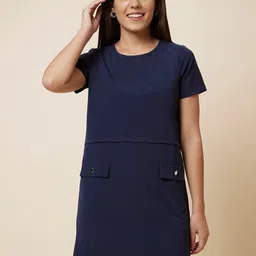 Globus Round Neck Mini Sheath Dress-image-68
