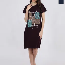 Duchess Pack Of 2 Printed Knee Length Cotton T-shirt Nightdress-picture-49