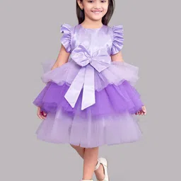 Pink Chick Lavender Satin Dress-picture-10