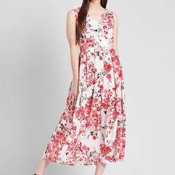 DODO & MOA Floral Crepe Maxi Dress-picture-45