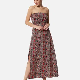 ALL WAYS YOU Floral Printed Strapless Fit & Flare Midi Dress-picture-53