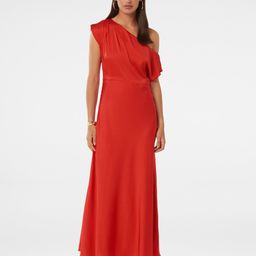 Forever New One Shoulder Draped  Maxi Dress-image-11
