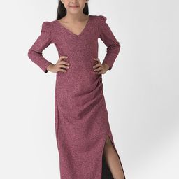 Eavan Girls Pink Maxi Maxi Dress-image-29