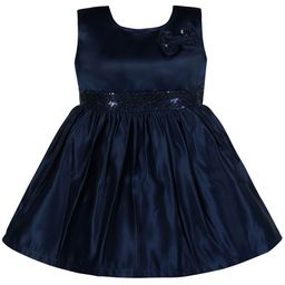 Wish Karo Girls Silk Fit & Flare Dress-picture-19