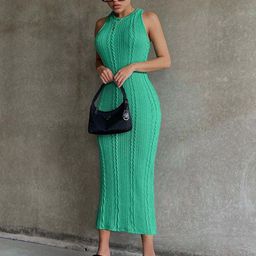 StyleCast x Revolte Women Sleeveless Bodycon Midi Dress-image-65