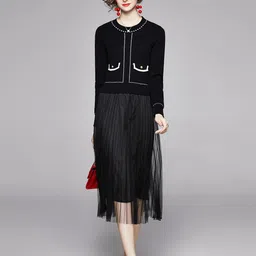 JC Collection A-Line Midi Dress-image-3