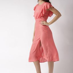 Sera Boat Neck A-Line Midi Dress-image-19