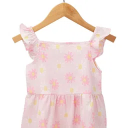 Cot'N Soft Floral Printed Gathered A-Line Dress-image-5