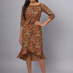 BRINNS Floral Print A-Line Midi Dress-picture-53