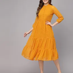 aayu Georgette A-Line Midi Dress-image-69