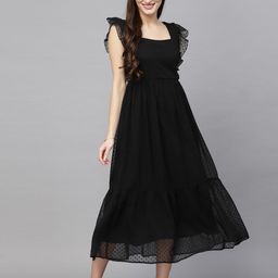 aayu Georgette A-Line Midi Dress-picture-33