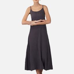 Porsorte Shoulder Straps Organic Cotton A-Line Midi Dress-image-13