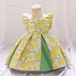StyleCast x Revolte Girls Floral Printed Fit and Flare Dress-15