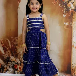 KID1 Girls Cotton Shoulder Straps Maxi Dress-picture-48