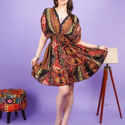 Boholyfe Bohemian Print A-Line Dress-image-6