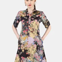 Sukshat Floral Print Shirt Mini Dress-picture-12