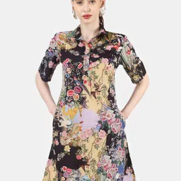 Sukshat Floral Print Shirt Mini Dress-picture-13
