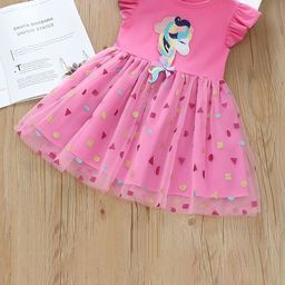 YK Girls Cotton Fit & Flare Dress-image-92