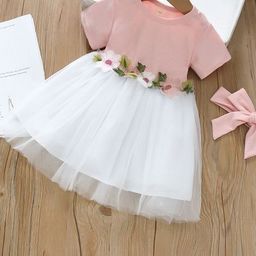 YK Girls Cotton Self Design Fit & Flare Dress-image-95