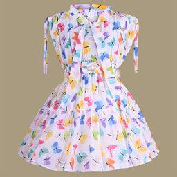 Wish Karo Floral Print Chiffon Fit & Flare Dress-picture-14