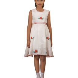 BAESD Girls Floral Printed Cotton Fit & Flare Dress-image-38
