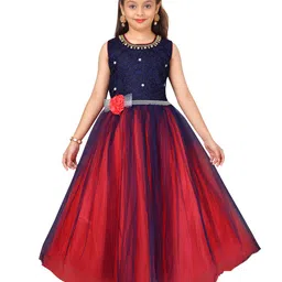 BAESD Self Design Round Neck Fit & Flare Dress-60