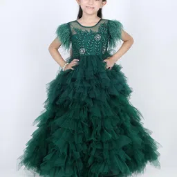 THE LITTLE CELEBS Net Fit & Flare Dress-picture-56