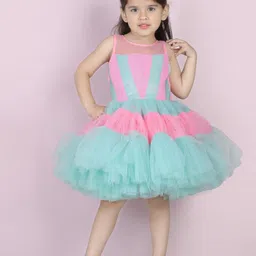 THE LITTLE CELEBS Net Fit & Flare Dress-picture-22