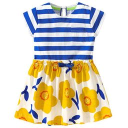 StyleCast Navy Blue Floral Printed Cotton Fit & Flare Dress-image-73