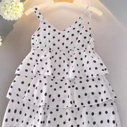 BAESD Polka Dot Halter Neck Net Fit & Flare Dress-picture-53