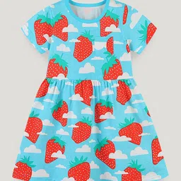 StyleCast Printed Flared Short Sleeves Fit and Flare Dress-picture-25