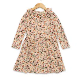 JusCubs Girls Floral Printed Cotton Fit & Flare Dress-image-40