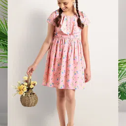 ARIAS By LARA DUTTA Floral Print Fit & Flare Dress-image-81