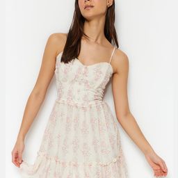 Trendyol Floral Printed Fit & Flare Dress-image-30