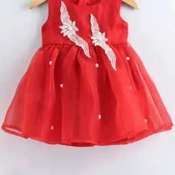 MANY FROCKS & Girls Embellished Fit & Flare Dress-image-92