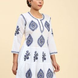 HOUSE OF KARI Ethnic Motifs Embroidered Kurti-picture-43