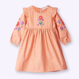 Beebay Floral Embroidered A-line Cotton Dress-picture-37